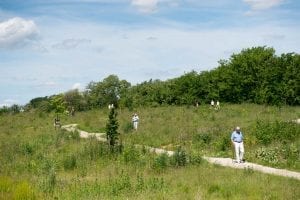 Foto wandelen in natuur