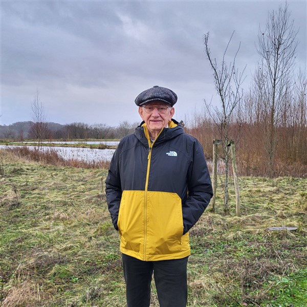 Wim Pelzer, foto gemaakt bij de waterpoel