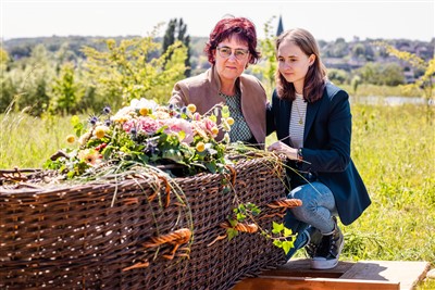 Afscheid bij een graf